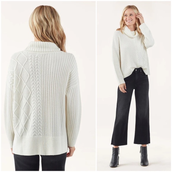 SPLENDID LAKEWOOD CABLEKNIT SWEATER SZ LARGE - BNWT - Picture 2 of 2